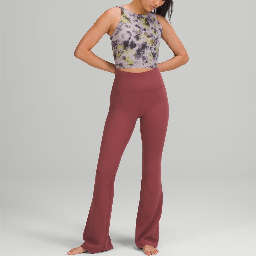 Lululemon SMOKY RED GROOVE Super High-Rise Flared Pants